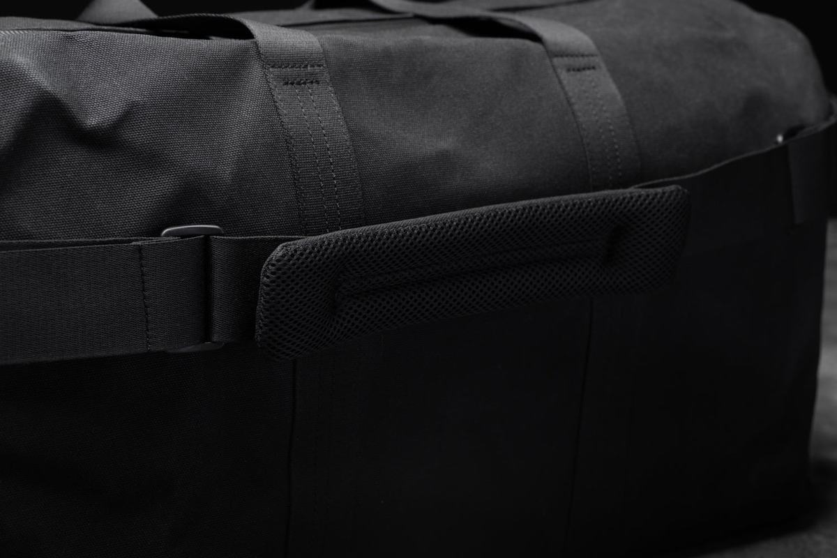 Nobull Waxed Canvas Women's Duffle Black | Australia (WX0927)